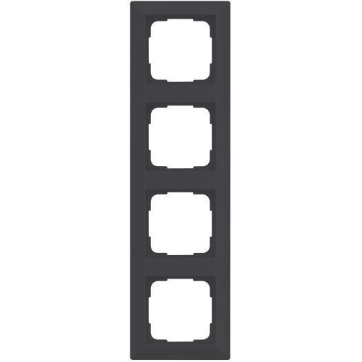 OPUS 55 Inform afdekraam 4-voudig antraciet - zijdeglans