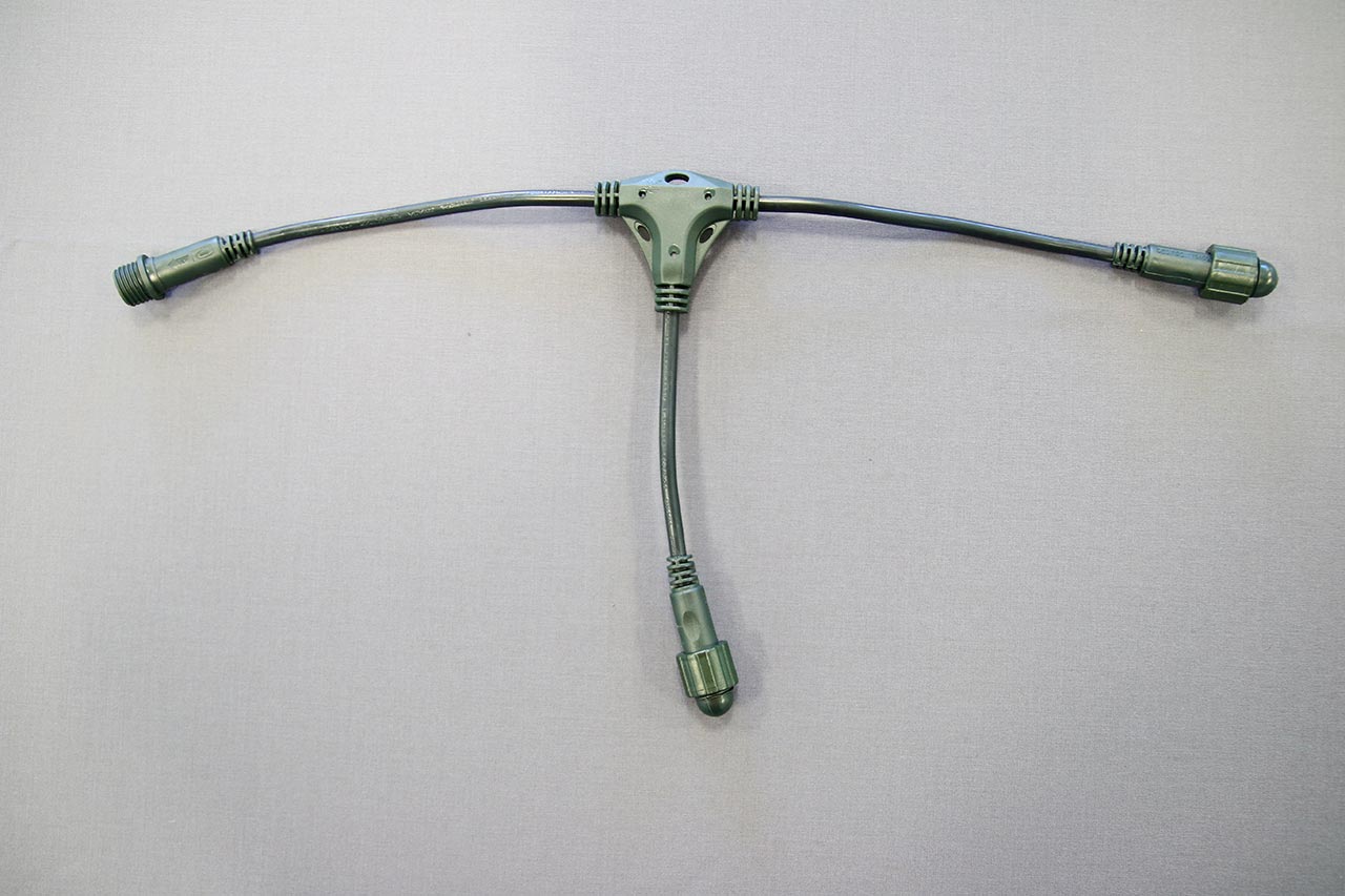 QuickFix verdeler 2, T-connector, 36V, groene kabel