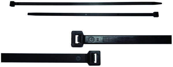 Kabelbinder zwart standaard 3,6 x 140 mm