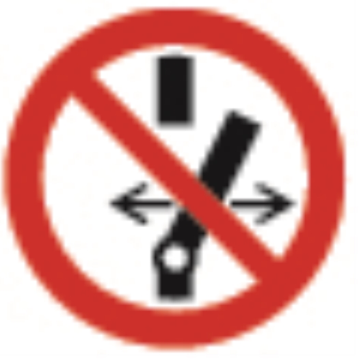 stickers met symbool "Niet schakelen"