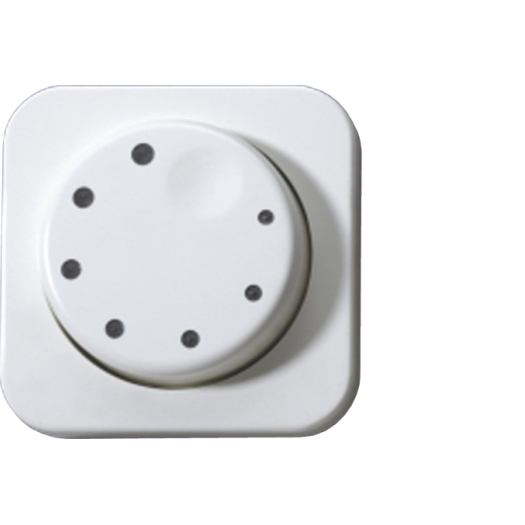 OPUS 1 afdekking voor draaidimmer met verlichting alpinewit