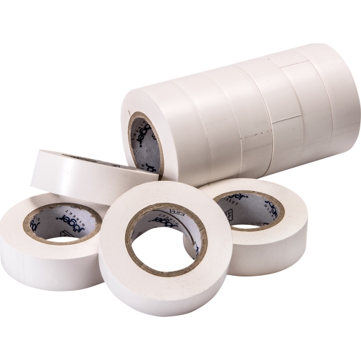 Certoplast PVC-isolatietape wit 10 m