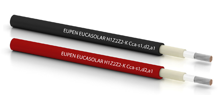 Solar kabel H1Z2Z2-K 4 mm², zwart (solarkabel)