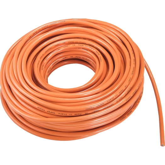 PUR kabel per meter - op de door u gewenste lengte H05BQ-F 3 G 1,0 mm²** oranje