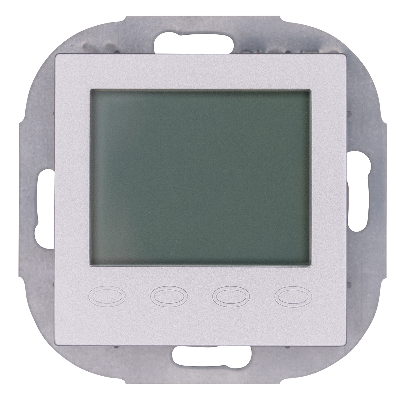 OPUS® 55 elektronische kamertemperatuurregelaar, tijdbestuurd alu - zilver - zijdeglans