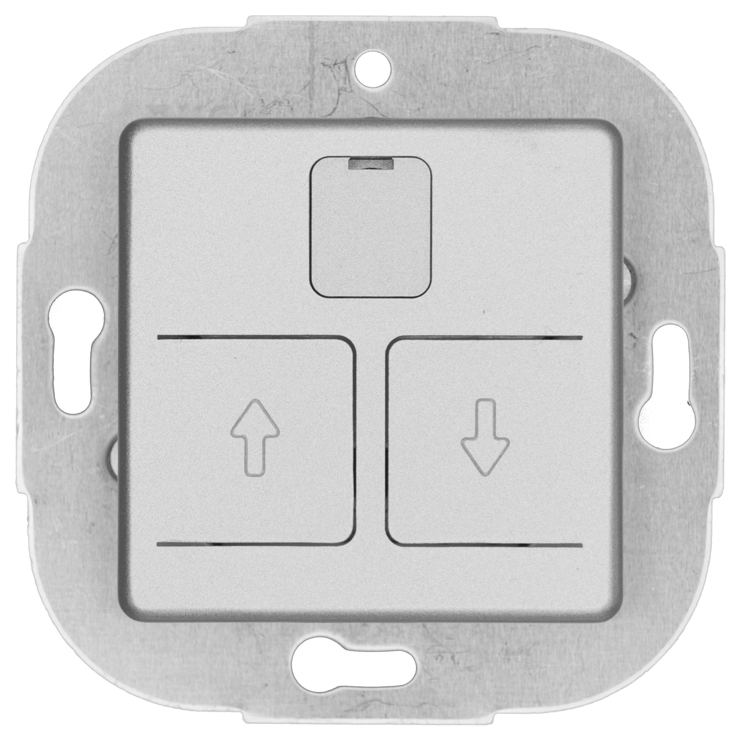 OPUS 55 elektronische rolluik schakelaar alu - zilver - zijdeglans