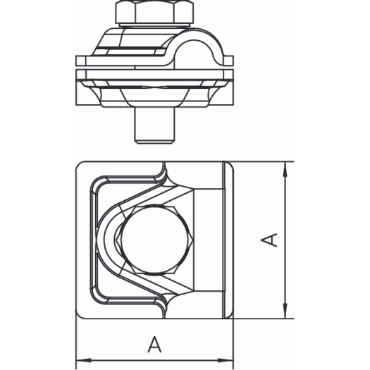 Vario snelkoppeling 8-10 mm, aluminium