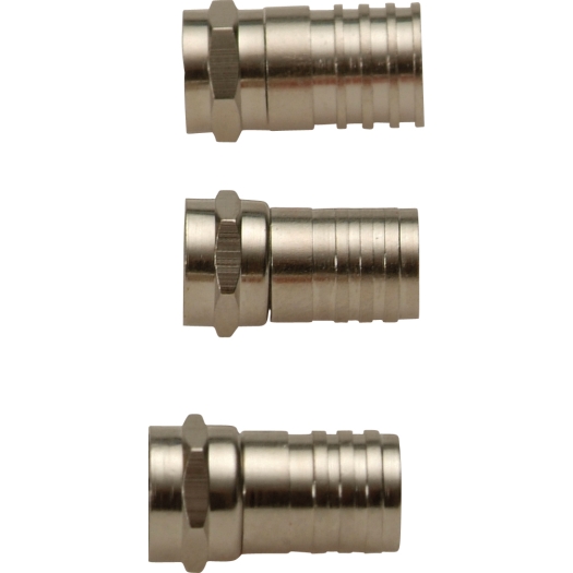 F-connectoren met krimpaansluiting voor kabel-Ø 8,00 mm (art.nr. 319.640 + 319.645)