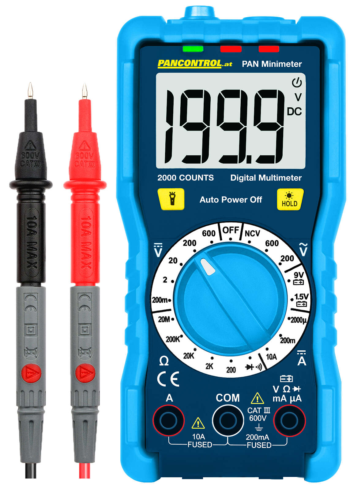 PAN minimeter, digitale multimeter CAT III 600