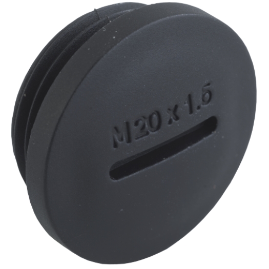Schroefplug M20x1,5, zwart RAL 9005