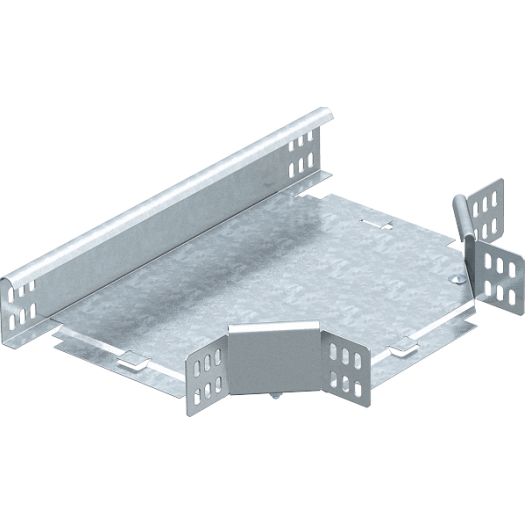 T-stuk 60x300 gegalvaniseerd horizontaal, met hoekverbinding