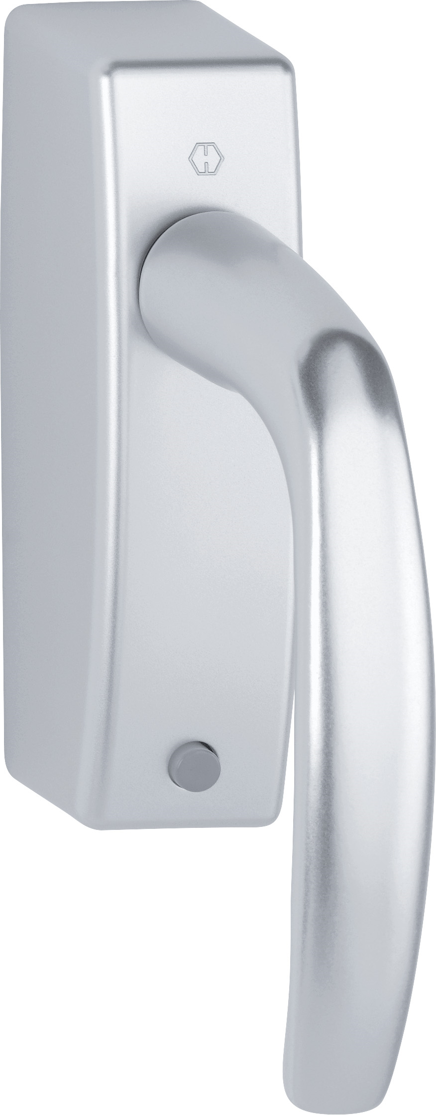 AutoLock eWindow handgreep Atlanta aluminium zilver, 43 mm pin, bidirectioneel