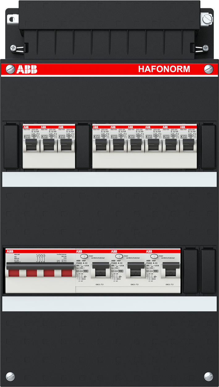 ABB Groepenkast 3F 9x16A 3x2P ALS + 4P HS HAD333333-222+H44