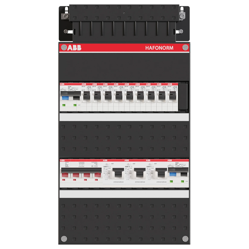 ABB groepenkast Hafonorm 3-fase, 1 HS 40A 4P 3 ALS 63A 2P 30 mA