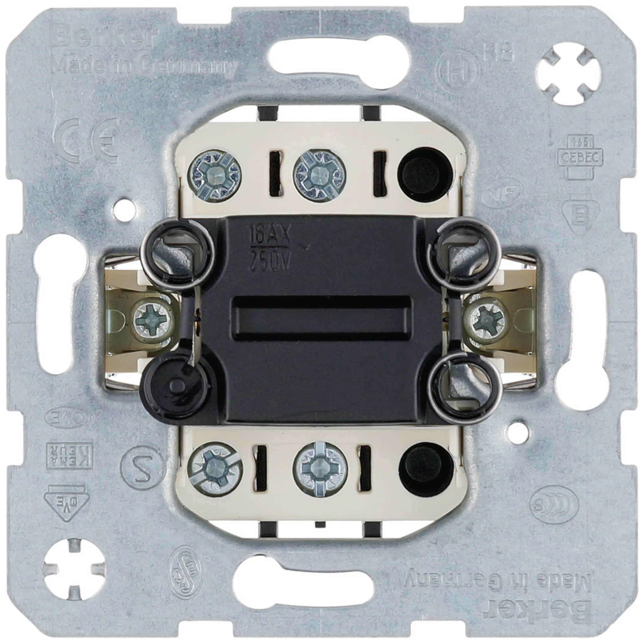 Tuimelschakelaar module inzetstukken 2pol. 16A