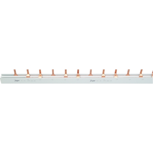 3-fasen stiftrail voor NEOZED-zekeringen, open 12 x 3 polen, 1.045 mm lang