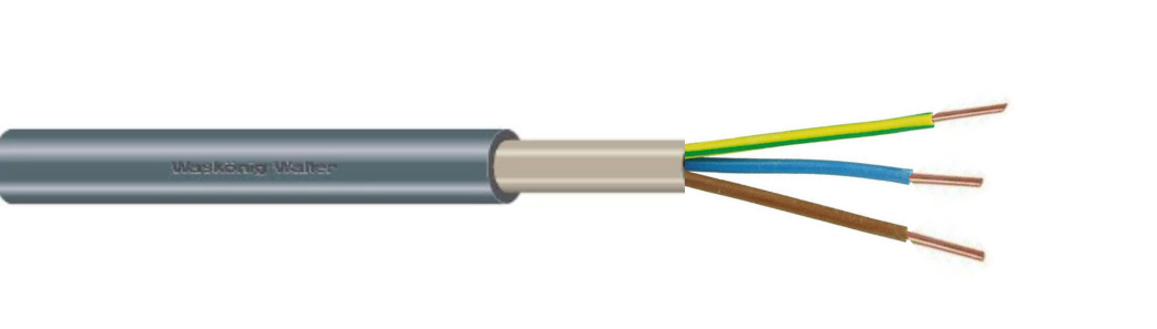 YMvK 3x2,5 mm² Dca kabel 100 m per ring Waskönig+Walter 