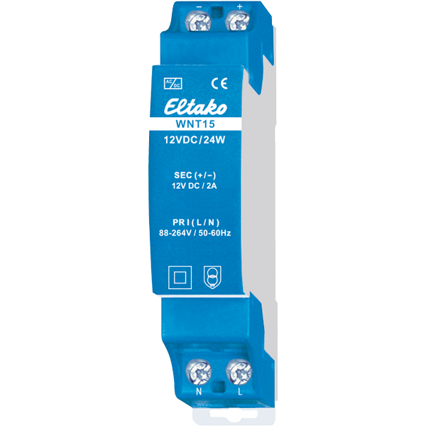 Eltako gestabiliseerde DIN-rail schakelende voeding 12V DC-24W/2A