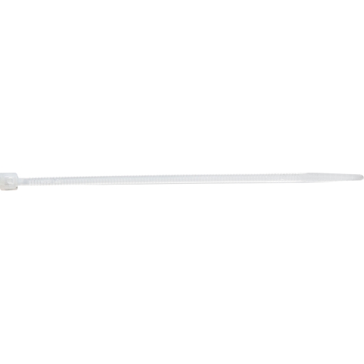 Kabelbinder met kunststoflip 2,5 x 98 mm transparant