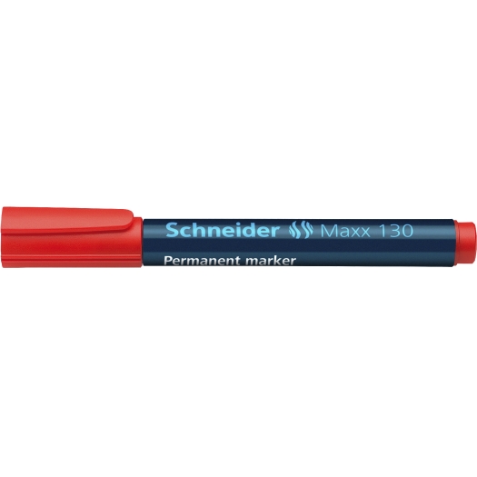 permanent-Marker met ronde punt "Schneider" 1 - 3 mm rot