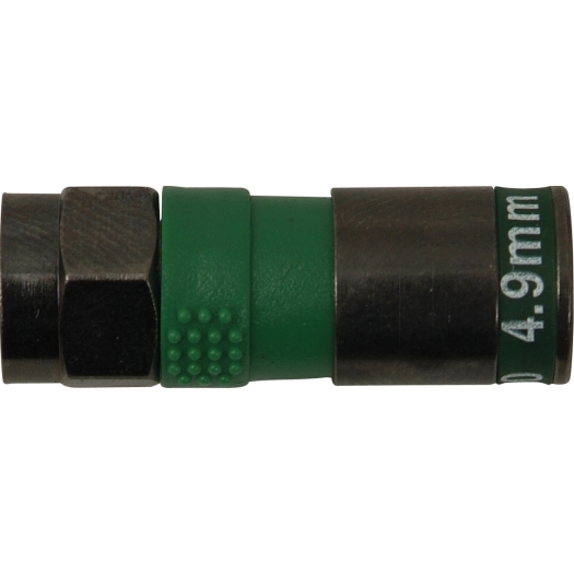 F-connector met krimpaansluiting, professioneel tot 4,8 mm Ø di+H5357 diëlektricum