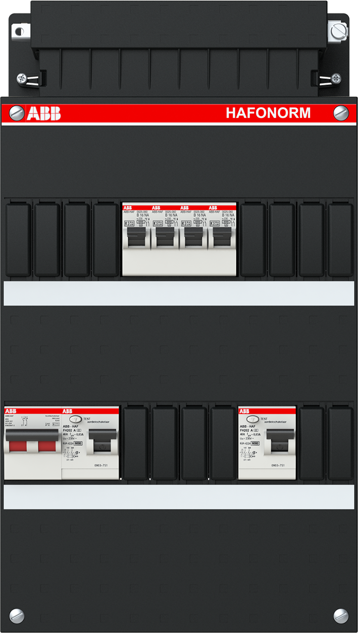 ABB installatiekast 4x achter 2x 30mA + HS 1-f  HAD3232-22+H42