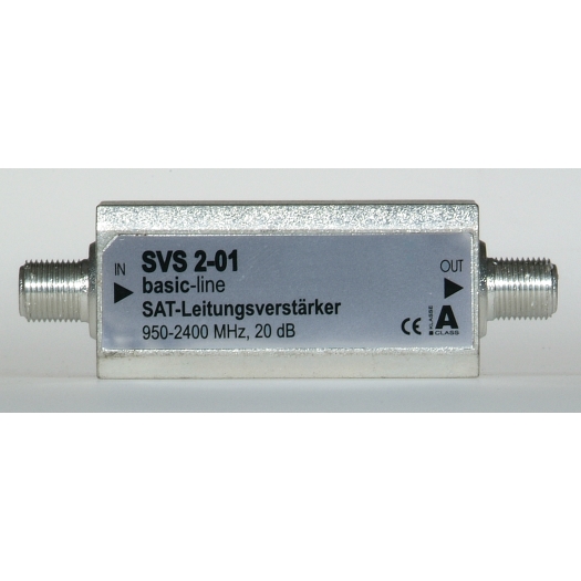 SAT-kabelversterker mit Entzerrung (3 dB), 16-23 dB