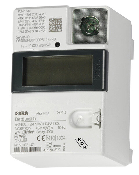 KDK COUNT-eHZ Elektronische huishoudelijke meter, 5(60)A, MID