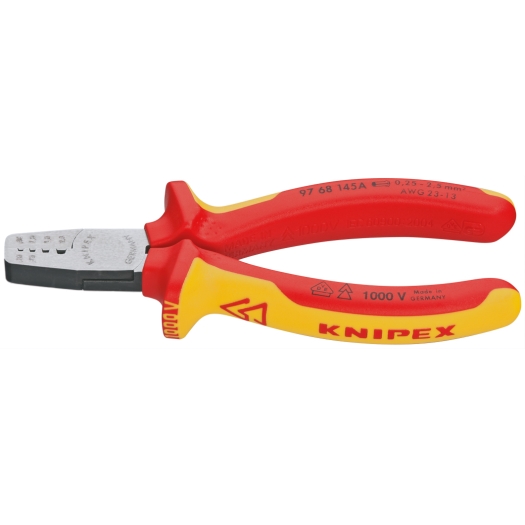 KNIPEX adereindhulstang 0,25 - 2,5 mm²