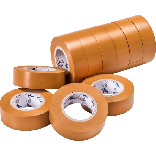 Certoplast PVC-isolatietape bruin 10 m