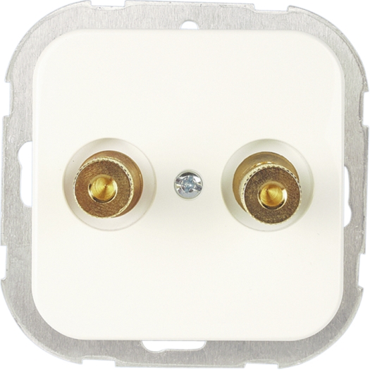 OPUS® 1 luidspreker-aansluitdoos helder wit