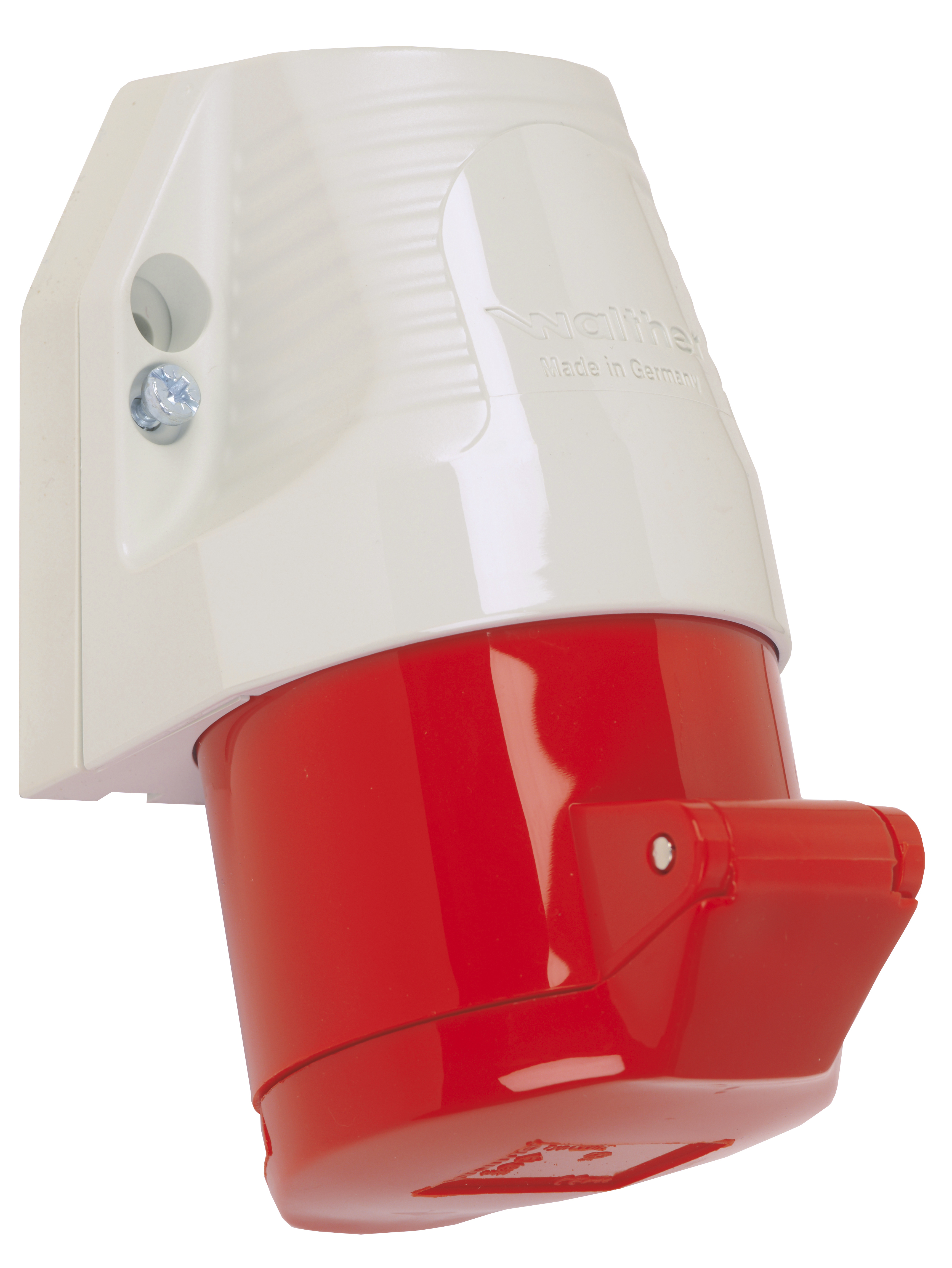 CEE-wandcontactdozen IP 44, 5-polig, 400 V, 6 h 16 A, rood