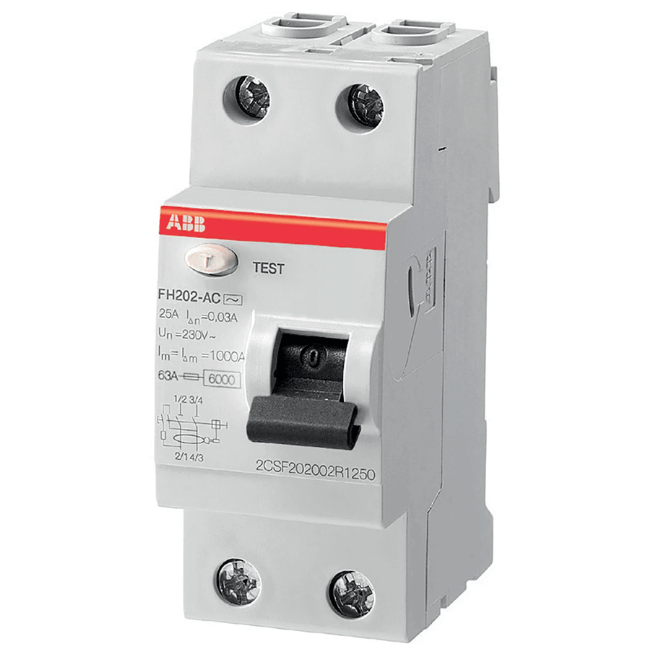 ABB System pro M aardlekschakelaar 2-polig type A, 40A, 30mA