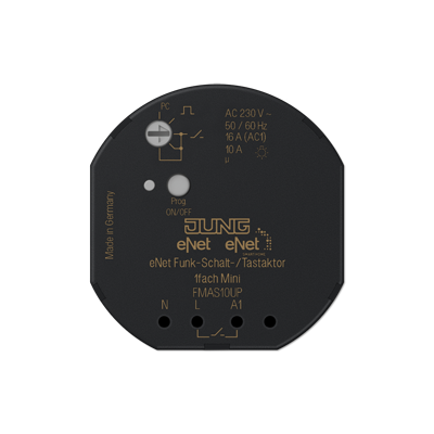 Jung eNet draadloze schakelaar/actuator, 1-kanaals, inbouw