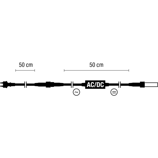 ROPE LIGHT® aansluitset LED voor conventionele aansluiting