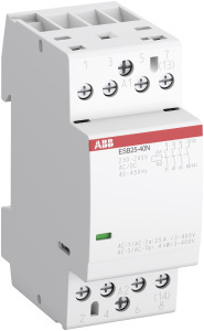 ABB installatiemagneetschakelaars 4-polig "ESB" 24 A, 16 KW, 4 maakcontacten