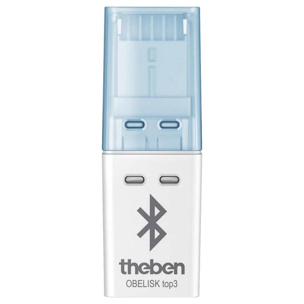 Bluetooth Low-Energy Stick, verzending van timerprogramma's en directe opdrachten, THEBEN App, top3 OBELISK