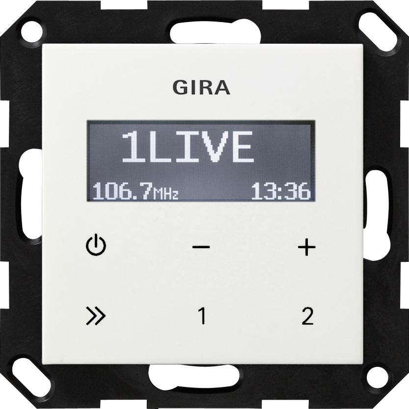 GIRA Inbouwradio RDS zonder luidspreker Systeem 55 ZWG