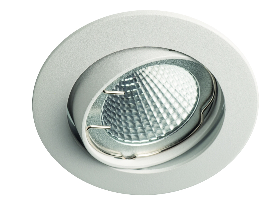 DELUNA® Aluminium-inbouwspot ALU kantelbaar wit