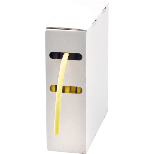 Krimpkous-box met gekleurde krimpkous 4,8 mm geel