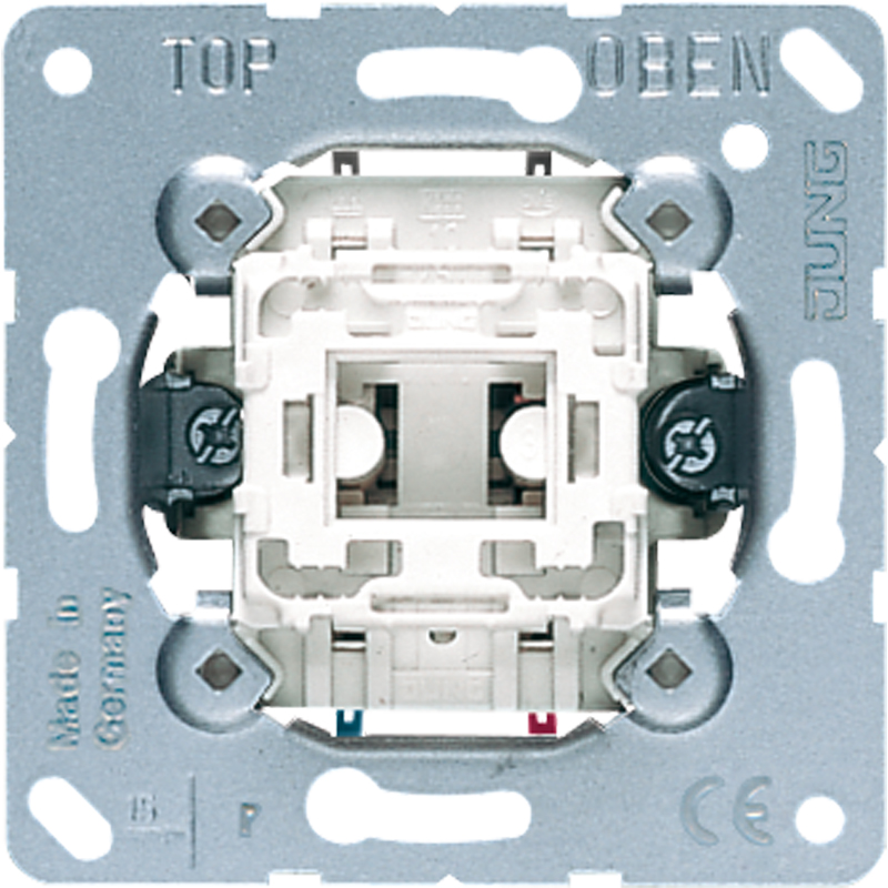 Drukknop, 10 AX, 250 V ~, wisselcontact 1-polig, N-terminal