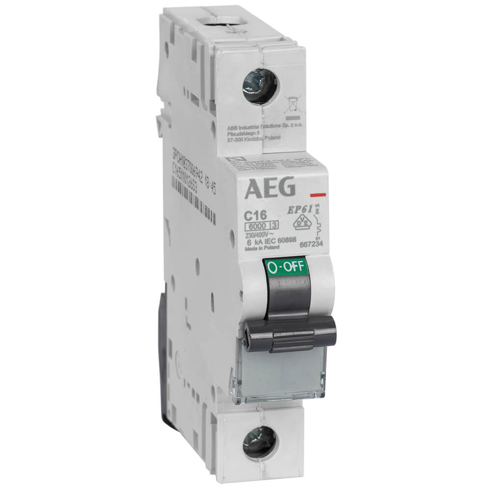 AEG installatieautomaat 1-polig EP 61 C, 16A