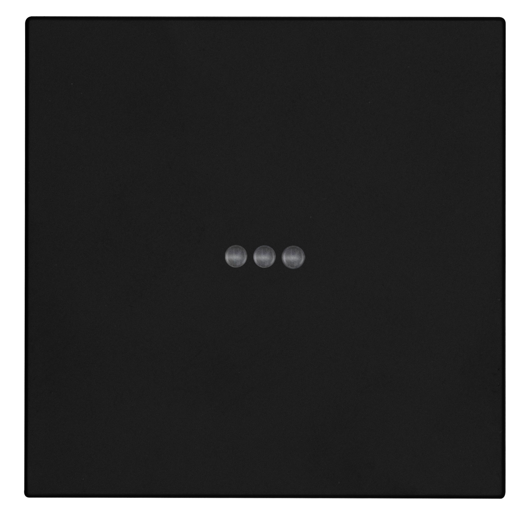 OPUS 55 bedieningselement wisselschakelaar met transparante lens matt zwart enkelvoudig