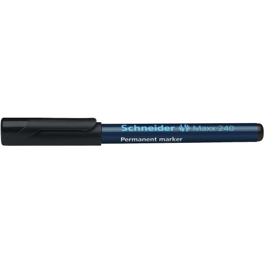 permanent-Marker met ronde punt "Schneider" 1 - 2 mm schwarz