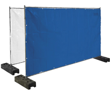 Container bouwhekzeil 150, wit, 1,76 x 3,41 m, scheurvast, weer- en UV-bestendig