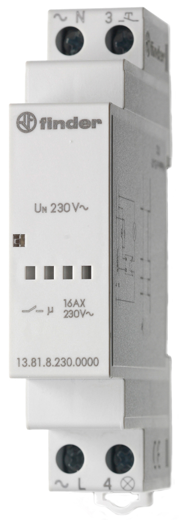 Impulsschakelaar voor in-line installatie, elektronisch, 1 maakcontact 16 A, voor 230 V AC
