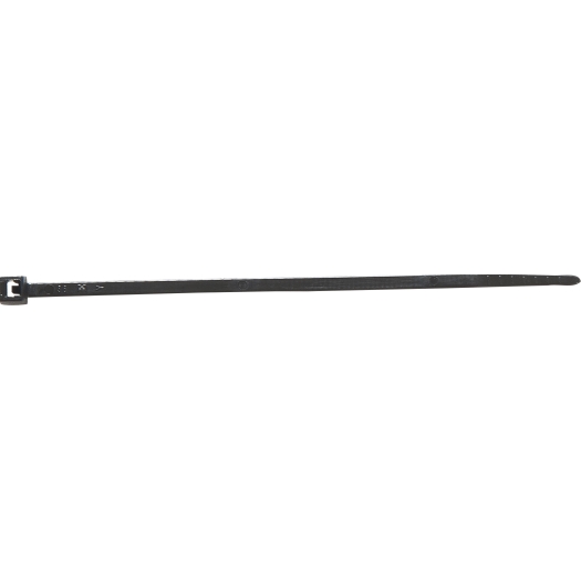 Kabelbinder met kunststoflip 4,5 x 290 mm zwart, UV*