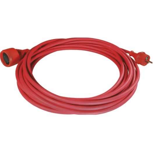 Verlengkabel met zware rubberkabel H07RN-F 25 m rood