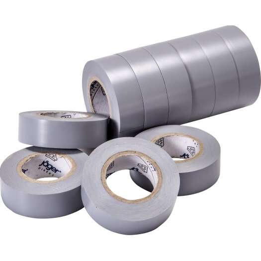 Certoplast PVC-isolatietape grijs 10 m