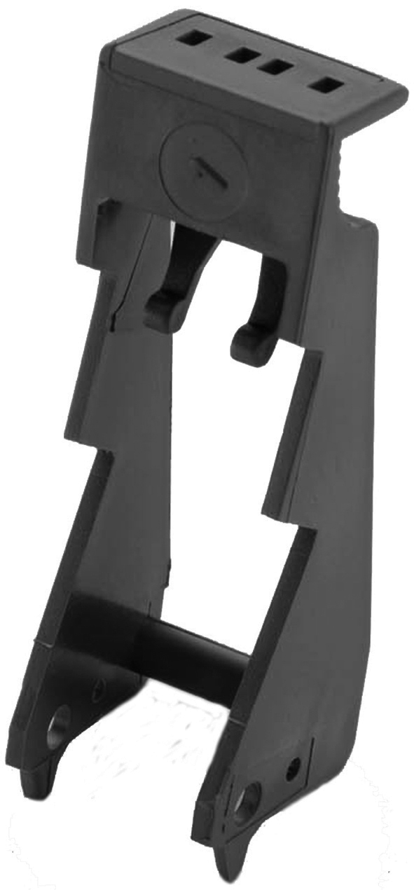 Montagebeugel-zwart, combibeugel, voor DIN-rail contactdozen van de 95-serie
